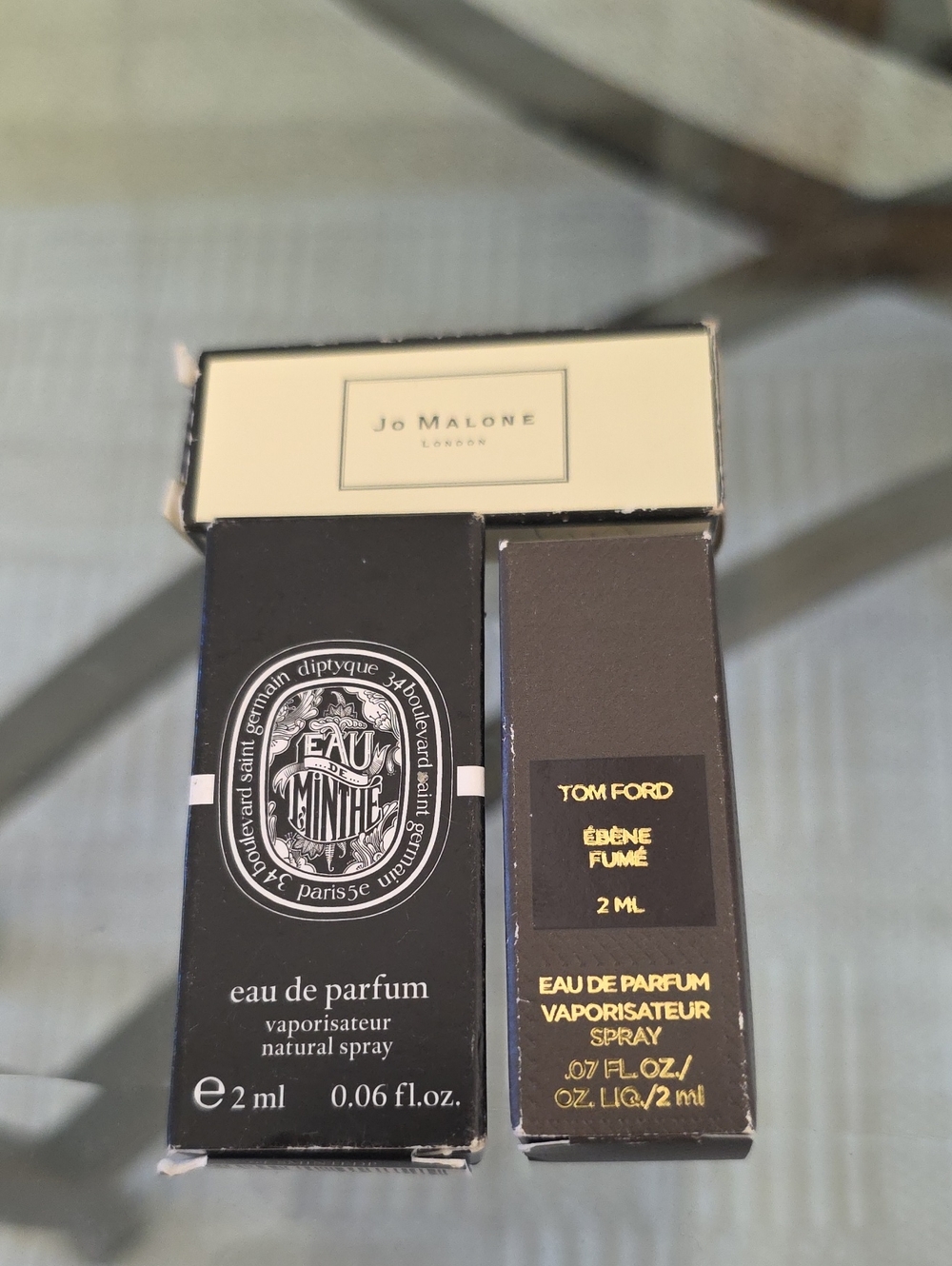 Jo Malone, Diptyque & Tom Ford Perfume Sample Set - Sample Size